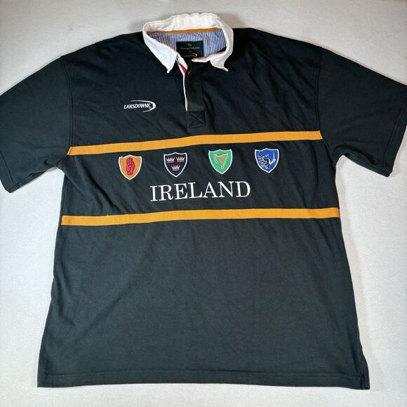Lansdowne Rugby Shirt Mens XL Ireland Irish Four Provinces Embroidered Crest - Picture 1 of 8